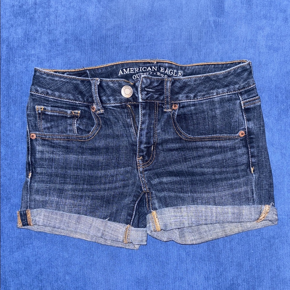 American Eagle Outfitters Dark Blue Jean Shorts